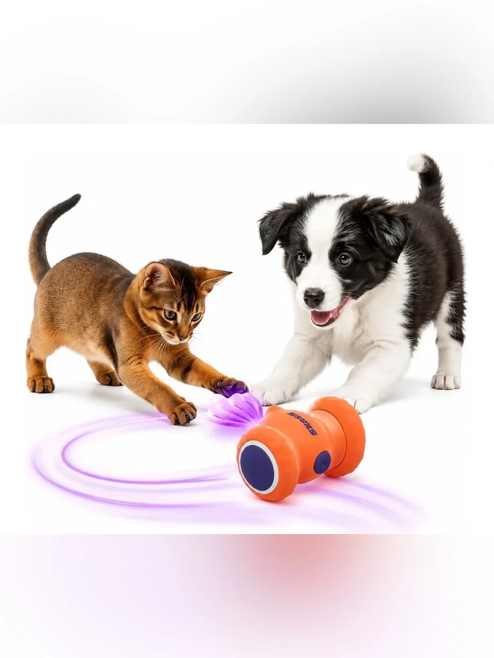 Running & Moving Automatic Smart Kitten Toy – Interactive Fish Cat & Puppy Toy